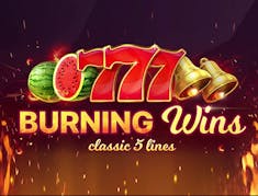Burning Wins: classic 5 lines logo