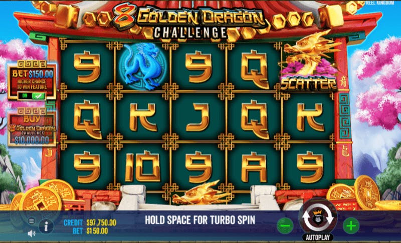 8 Golden Dragon Challenge Slot Grid Layout and Symbols (1)