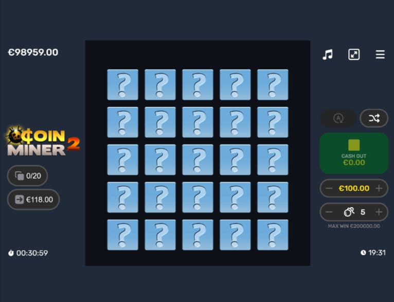 Coin Miner 2 Slot Grid Layout and Symbols (1)