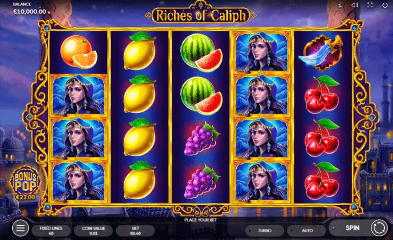 Riches of Caliph Slot Grid Layout and Symbols (1)