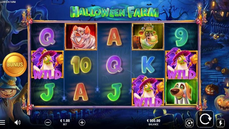 Halloween Farm Slot Grid & Symbols