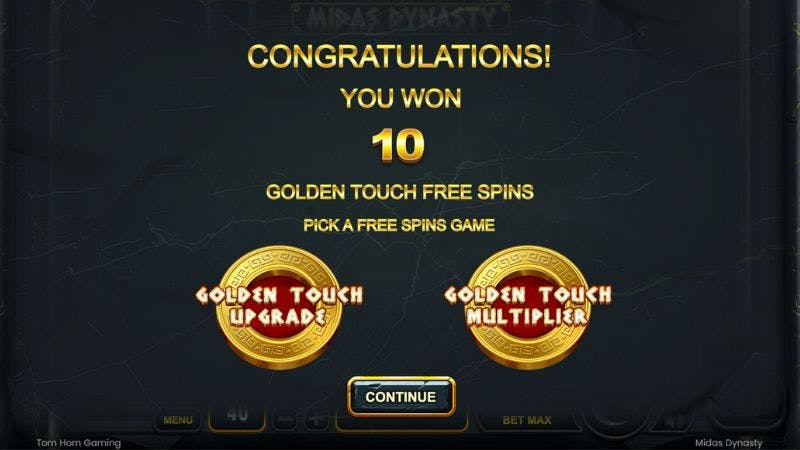 Midas Dynasty Freespins