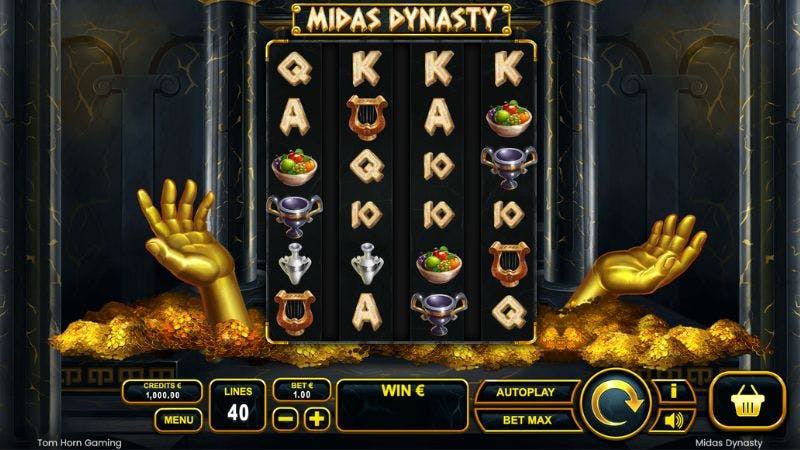 Midas Dynasty Slot Grid & Symbols