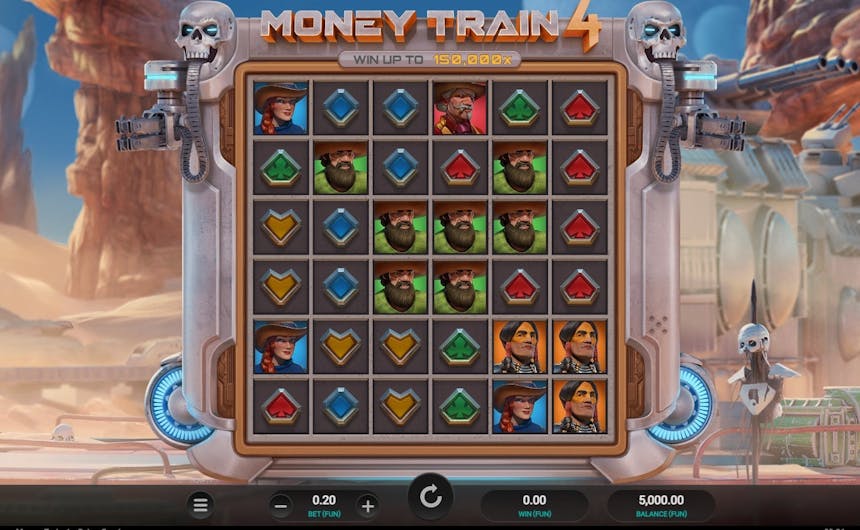 Money Train 4 Slot Grid and Symbols