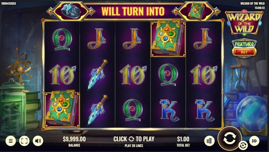 Wizard of the Wild Slot Wild Spell Feature