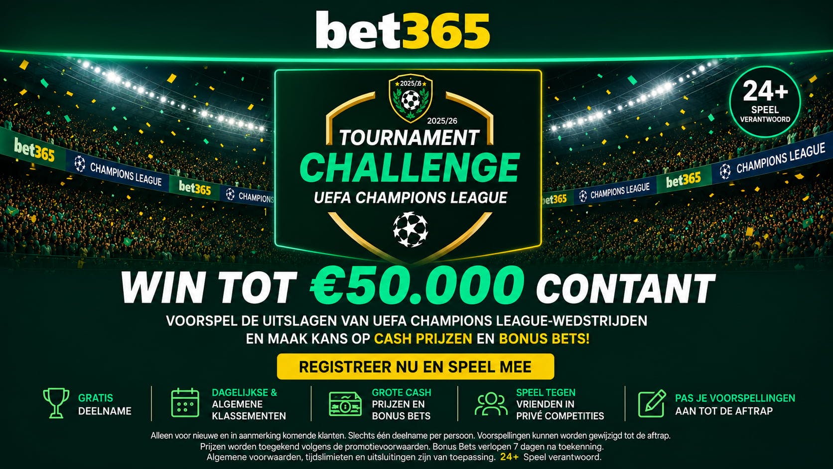 bet365 Tournament Challenge met prijzen tot €50.000